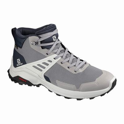 Férfi Salomon X RAISE MID GORE-TEX Túracipő SA0643958 Szürke/Sötétkék